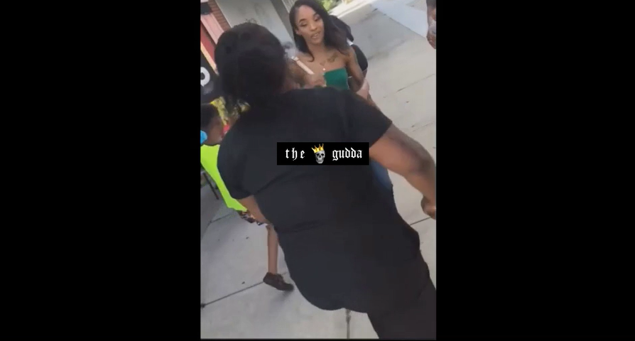 Pretty Girl Gets Whooped By Big Girl After She Found Out That She Was ...